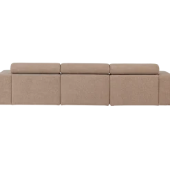Woood Novi chaise longue bank links boucle taupe