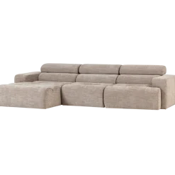 Woood Novi chaise longue bank links naturel melange