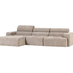 Woood Novi chaise longue bank links naturel melange