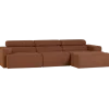 Woood Novi chaise longue bank rechts boucle terra