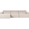 Woood Novi chaise longue bank links boucle naturel