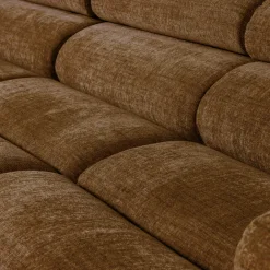Woood Novi chaise longue bank links karamelbruin melange