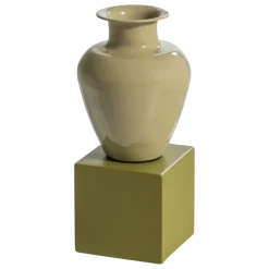 Woood Numo Wanddeco Set Vaas/Kubus 29x13 Cm Metaal Groen