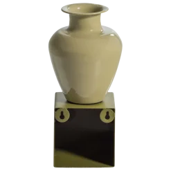 Woood Numo Wanddeco Set Vaas/Kubus 29x13 Cm Metaal Groen