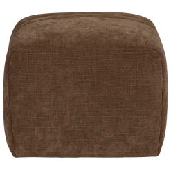 Woood Omaire Hocker Chenille Lichtbruin [FSC]