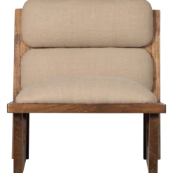 Woood Opulent fauteuil bouclé/hout naturel