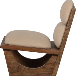 Woood Opulent fauteuil bouclé/hout naturel