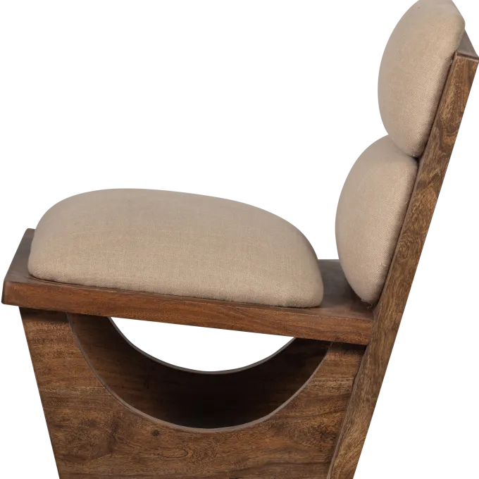 Woood Opulent fauteuil bouclé/hout naturel