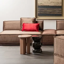 Woood Orivo Bijzettafel Hout Hoogglans Oudroze [fsc]