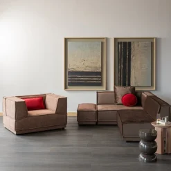Woood Orivo Bijzettafel Hout Hoogglans Oudroze [fsc]