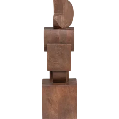 Woood Ornament Draxa schulptuur hout bruin