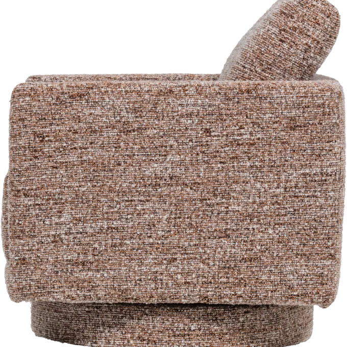 Woood Oska Draaifauteuil Bruin Melange