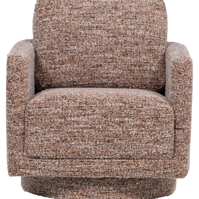Woood Oska Draaifauteuil Bruin Melange