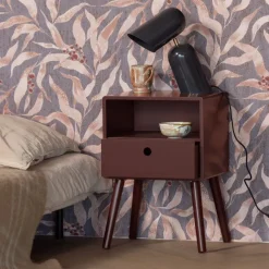 Woood Ozzy Nachtkastje Mdf Bordeauxrood [FSC]