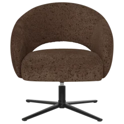 Woood Pico Draaifauteuil Velvet Structuur Bruin [FSC]
