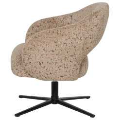 Woood Pico Draaifauteuil Velvet Structuur Zand [FSC]