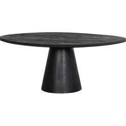 Woood Posture salontafel hout zwart ø120cm