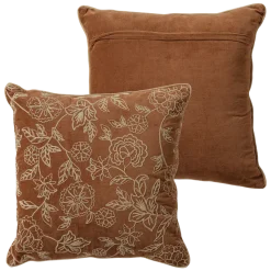 Woood Rela Kussens Bruin/Ecru - Set Van 4