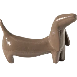 Woood Reni Decoratieve Hond Metaal Mokkabruin