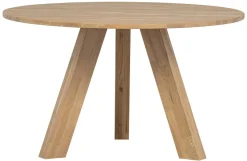 Woood Rhonda Eettafel Ø129cm Eiken Naturel [fsc]
