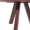 Woood Rhonda Eettafel O129 Cm Eiken Bordeauxrood [fsc]