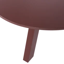 Woood Rhonda Eettafel O129 Cm Eiken Bordeauxrood [fsc]