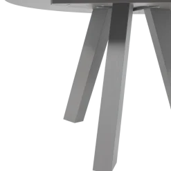 Woood Rhonda Eettafel O129 Cm Eiken Warmgrijs [fsc]