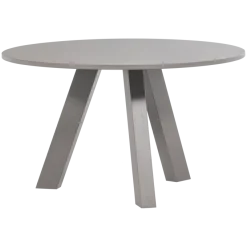 Woood Rhonda Eettafel O129 Cm Eiken Warmgrijs [fsc]