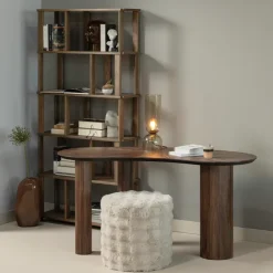 Woood Riss boekenkast eikenhout naturel 186x90cm