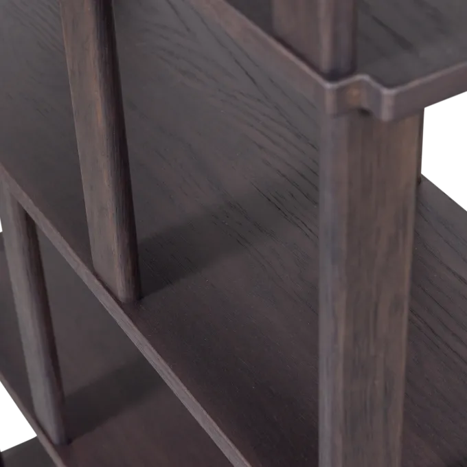 Woood Riss boekenkast eikenhout mystic brown 186x90cm
