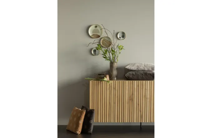 Woood Riv Kussen Fluweel Toffee 45x45cm