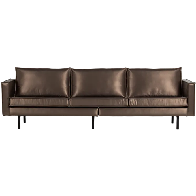 Woood Rodeo 3-Zits Bank Metallic Koper Bruin