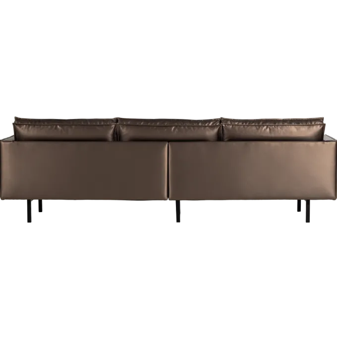 Woood Rodeo 3-Zits Bank Metallic Koper Bruin