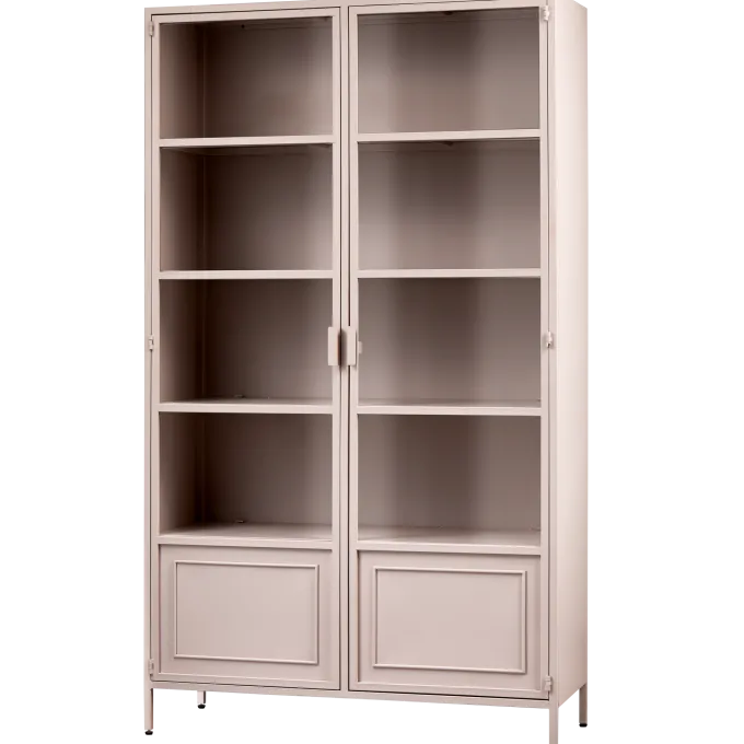 Woood Ronja vitrinekast xl metaal soft pink