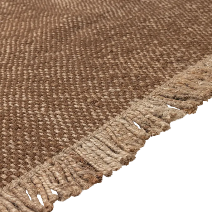Woood Ruglio Vloerkleed 200x300 Cm Wol/Jute Bruin