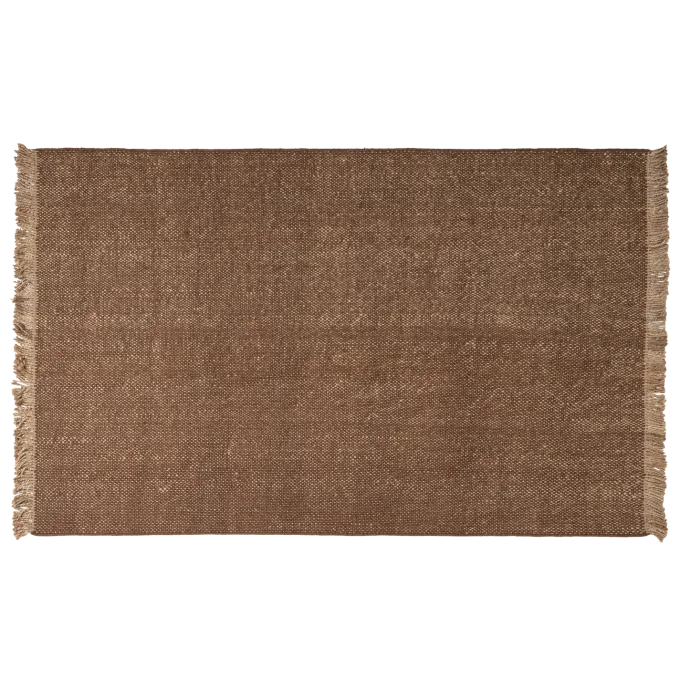 Woood Ruglio Vloerkleed 170x240 Cm Wol/Jute Bruin