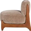 Woood Runi Fauteuil Hout/Velvet Zand [FSC]