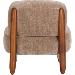 Woood Runi Fauteuil Hout/Velvet Zand [FSC]