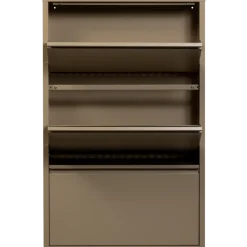 Woood SABINE 3-VAKS schoenenkast metaal zand