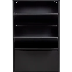 Woood SABINE 3-VAKS schoenenkast metaal zwart