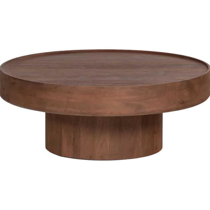Woood Salontafel Dara Mangohout Bruin Ø 90cm