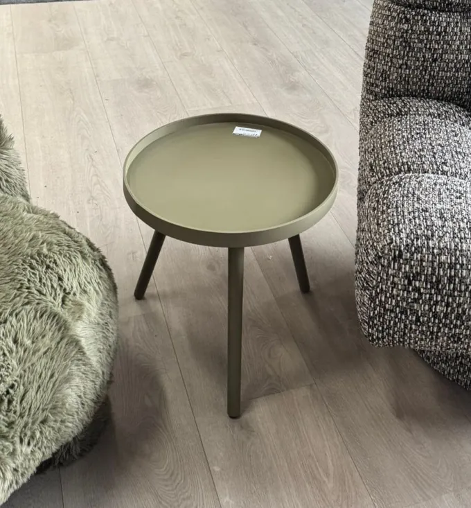Woood Sasha Bijzettafel Militair Bruin 41cm