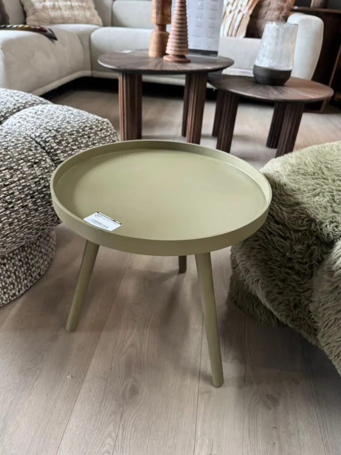 Woood Sasha Bijzettafel Militair Bruin 41cm