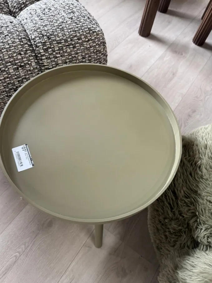 Woood Sasha Bijzettafel Militair Bruin 41cm
