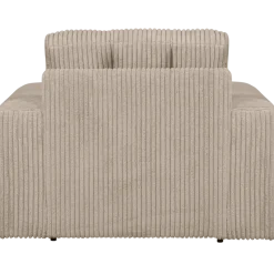 Woood Second date fauteuil grove ribstof travertin