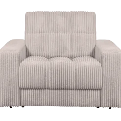 Woood Second date fauteuil grove ribstof naturel