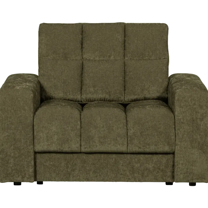 Woood Second date fauteuil vintage groen