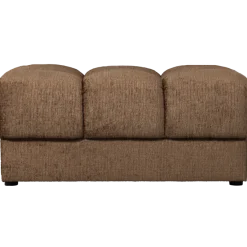 Woood Second date hocker structure velvet brass