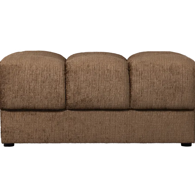Woood Second date hocker structure velvet brass