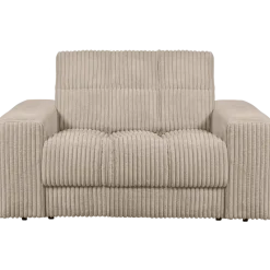 Woood Second date loveseat grove ribstof travertin